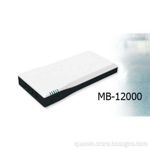 12000mAh Portable Power Bank (MB-12000) for iPhone/iPad/Cellphones Charging for USB Devices